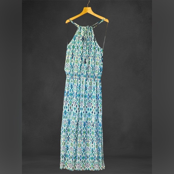 TOMMY BAHAMA
Ikat Halter Maxi Dress Blue - Size S - Picture 5 of 6